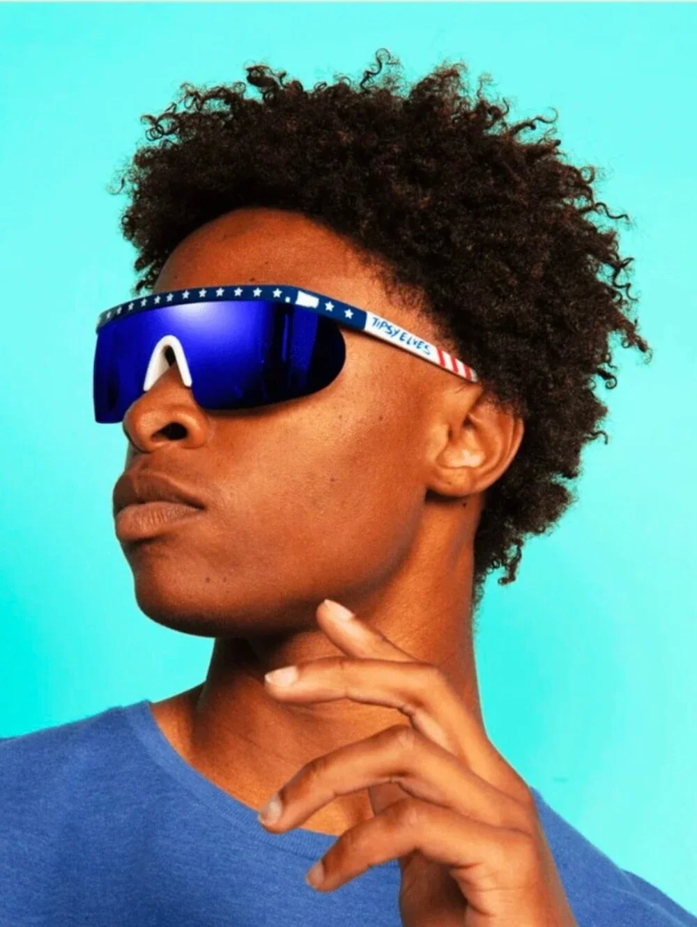 NIB!Tipsy Elves,UNISEX,Say Can You See Sunglasses, Patriotic Mirrored,MSRP$34.95